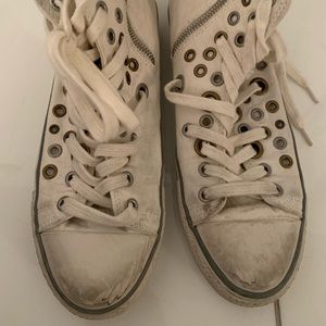 Ash Volcan White distressed sneakers